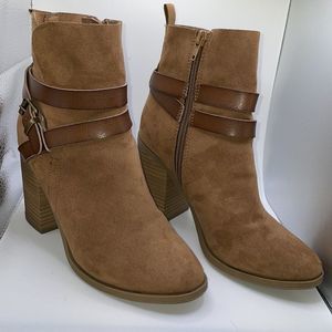 Madden Girl Tan Heeled Boots